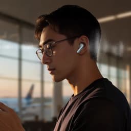 Xiaomi Redmi Buds 8 Pro ANC Azul en oído: auricular inalámbrico azul metalizado con varilla corta y ajuste intraaural, diseño elegante y moderno