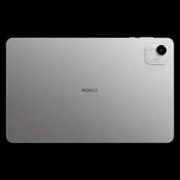 Vue arrière de la tablette Honor Pad X9a de couleur grise avec module caméra et logo de la marque