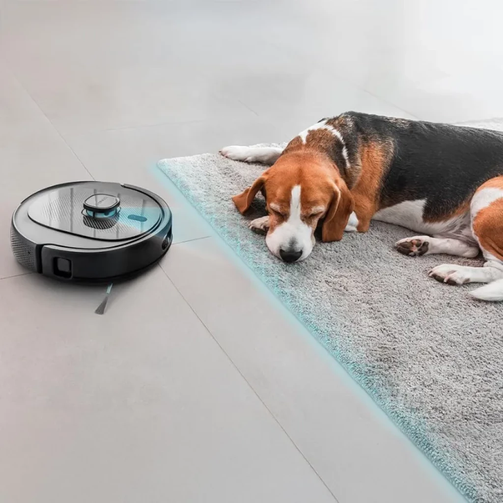 Cecotec Conga 9990 AI com base de esvaziamento automático, robô preto com sensor a laser, depósito e esfregonas incluídos, controlo por aplicação e acessórios de substituição - Item4