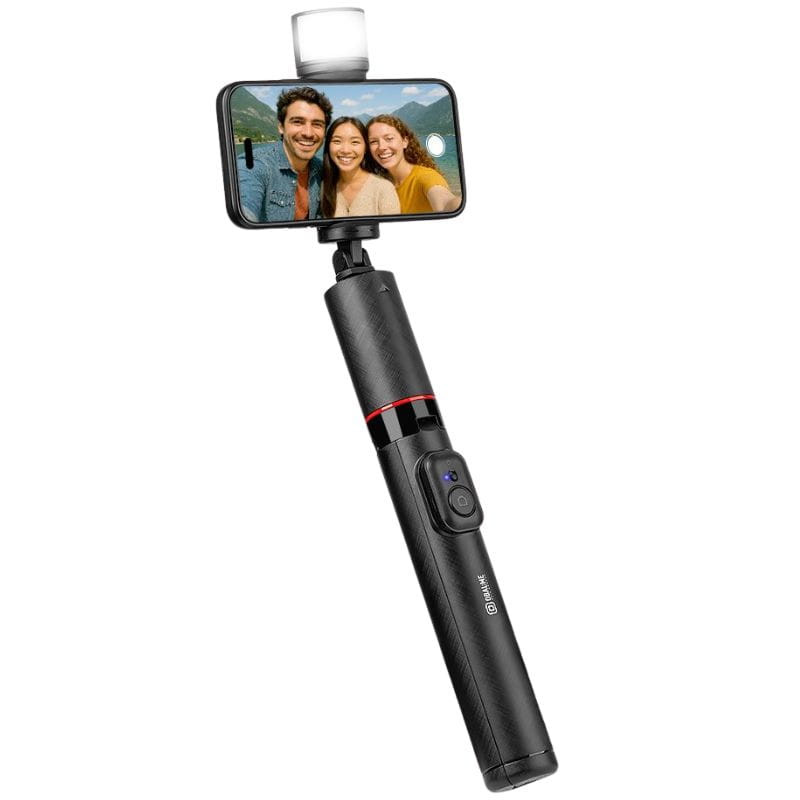 OBAL:ME SelfiePod High Glow Gimbal Tripod com luz LED de alto brilho e comando remoto - Item
