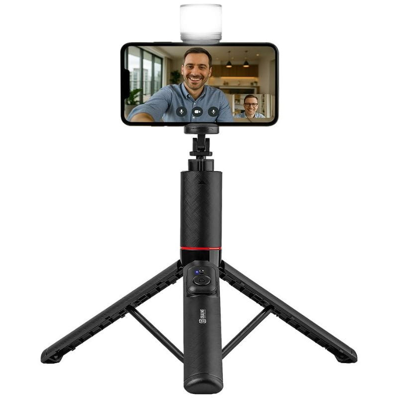 OBAL:ME SelfiePod High Glow Gimbal Tripod com luz LED de alto brilho e comando remoto - Item1