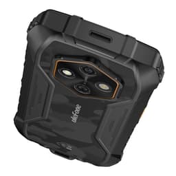 Ulefone RugKing 4 Pro 8GB/128GB Negro con carcasa robusta negra camuflada, bordes reforzados, triple cámara trasera con flash y detalles naranjas