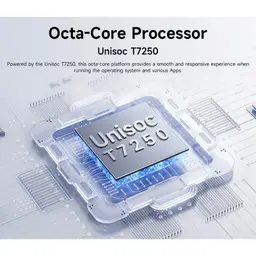 Chip Unisoc T7250 octa core destacado sobre placa electrónica, con diseño de circuito y pines visibles, resalta potencia y respuesta del Ulefone RugKing 4 Pro