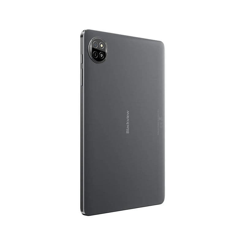 Blackview Tab 20 WiFi 10.1 polegadas, cinzento, traseira metálica elegante com câmara dupla em módulo circular; 4 GB RAM e 64 GB de armazenamento