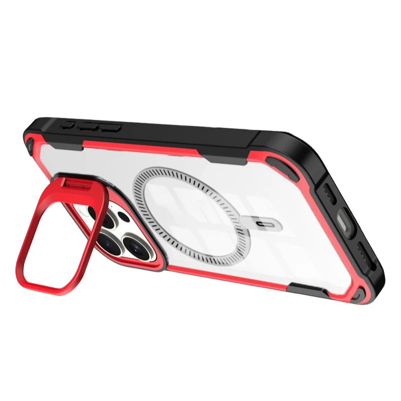 Coque avec Magsafe pour iPhone 16 Pro, bleu, bords renforcés bleus, module de protection d’objectif et dragonne assortie pour une prise sûre et stable - Ítem1