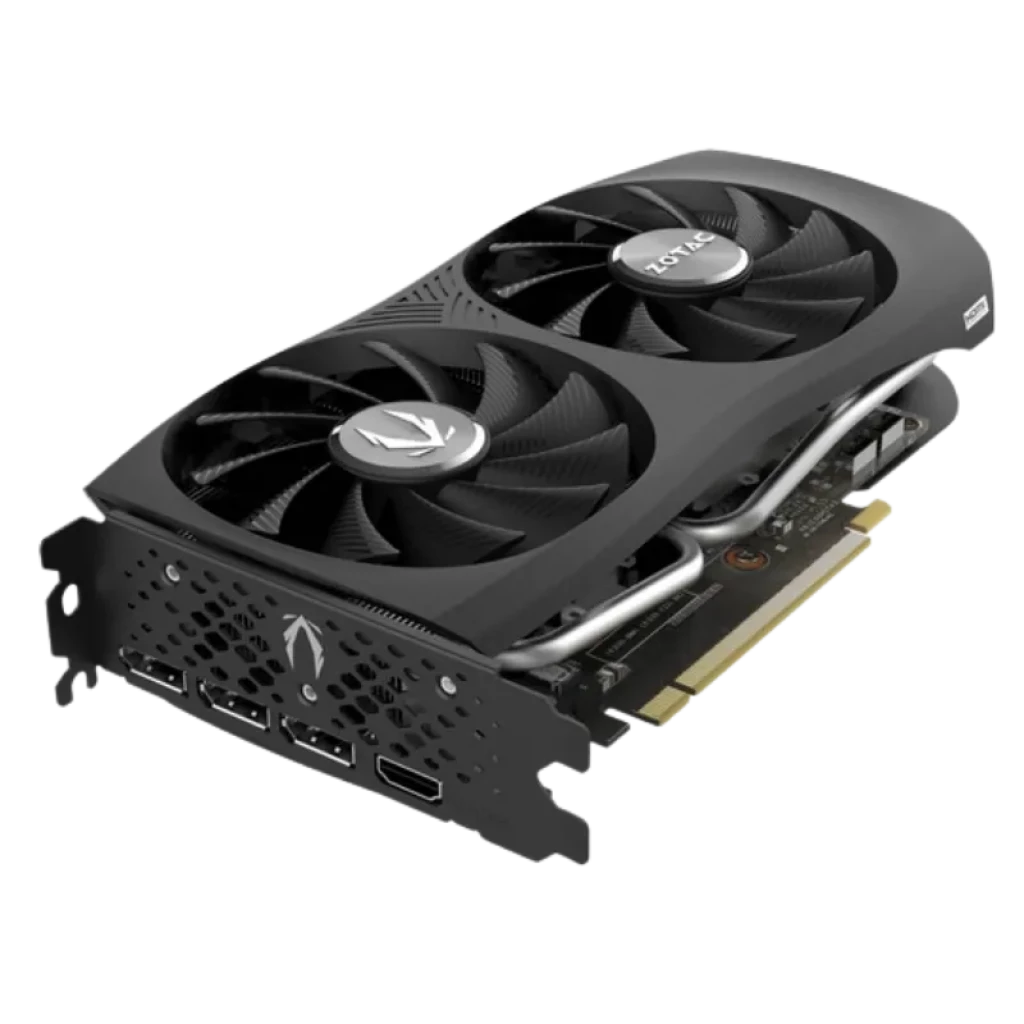 Zotac GeForce RTX 4060 Ti 8 GB Twin Edge OC com duas ventoinhas, design compacto em cinzento e preto - Item2