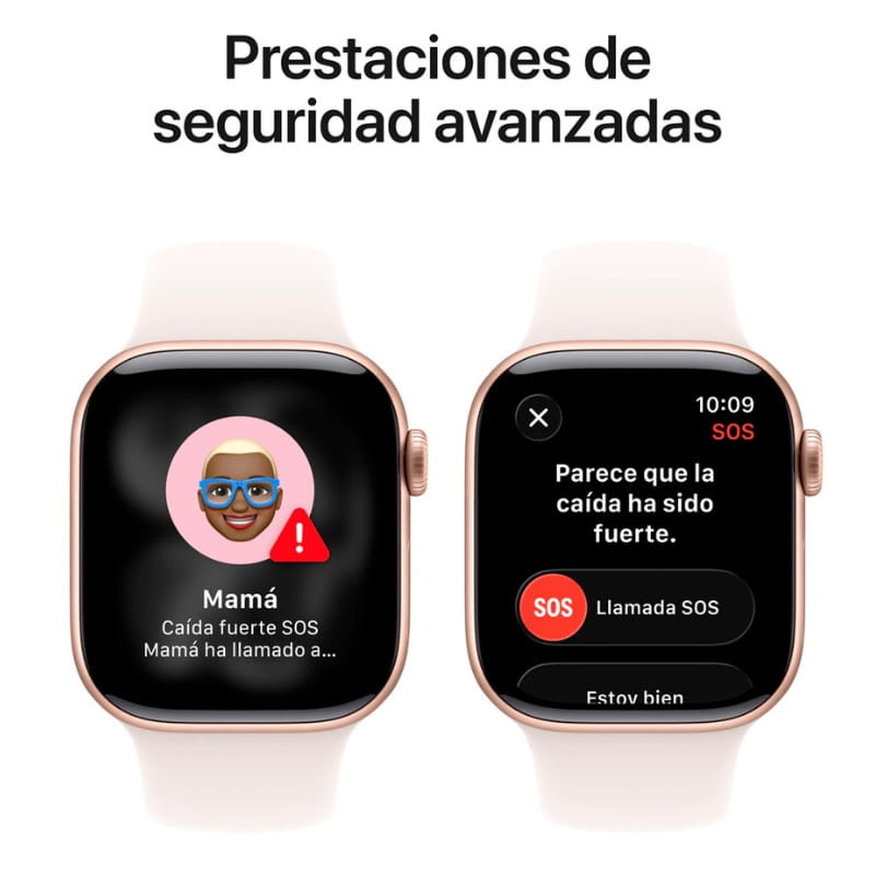 Apple Watch Series 11 GPS 42mm Aluminio Oro Rosa con Correa Deportiva S/M - Ítem5