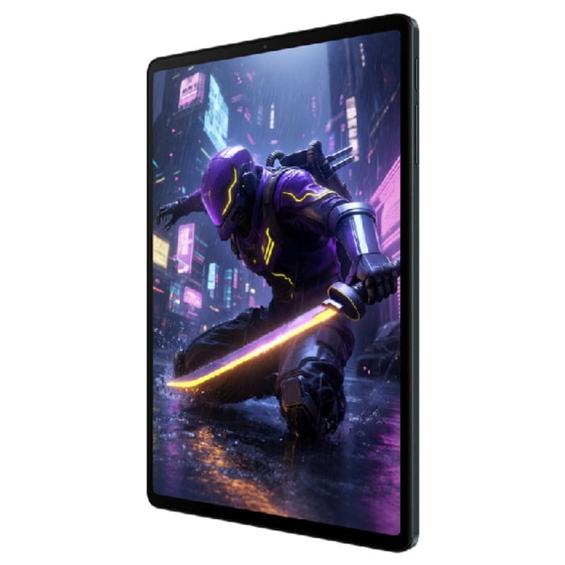 Tablet Black Shark Pad Gaming 8,8 polegadas, tela ampla com bordas finas, visual gamer neon roxo, estrutura preta elegante, ideal para jogos Wi-Fi