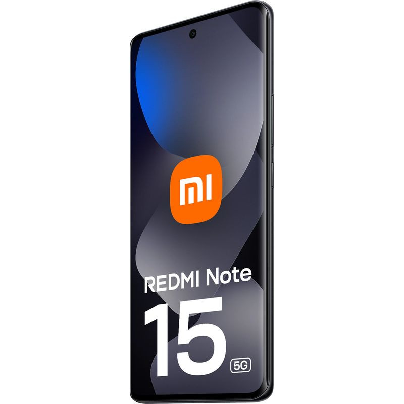 Xiaomi Redmi Note 15 5G 8GB/256GB Negro con pantalla casi sin bordes y cámara frontal en agujero; módulo trasero dual circular y acabado mate elegante - Ítem3