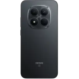 Xiaomi Redmi Note 15 Pro 5G preto com módulo de câmara tripla circular 200 MP, acabamento matte elegante e logotipo REDMI na traseira