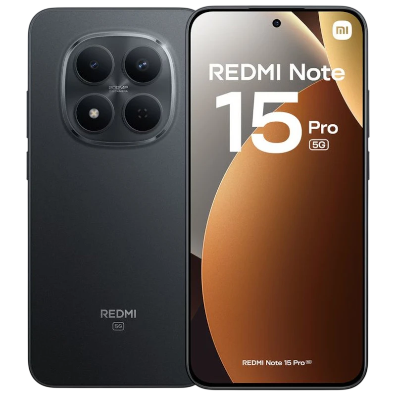 Xiaomi Redmi Note 15 Pro 5G 12Go/512Go Noir avec écran bord à bord poinçon central, triple module photo arrière circulaire et finition mate élégante - Ítem
