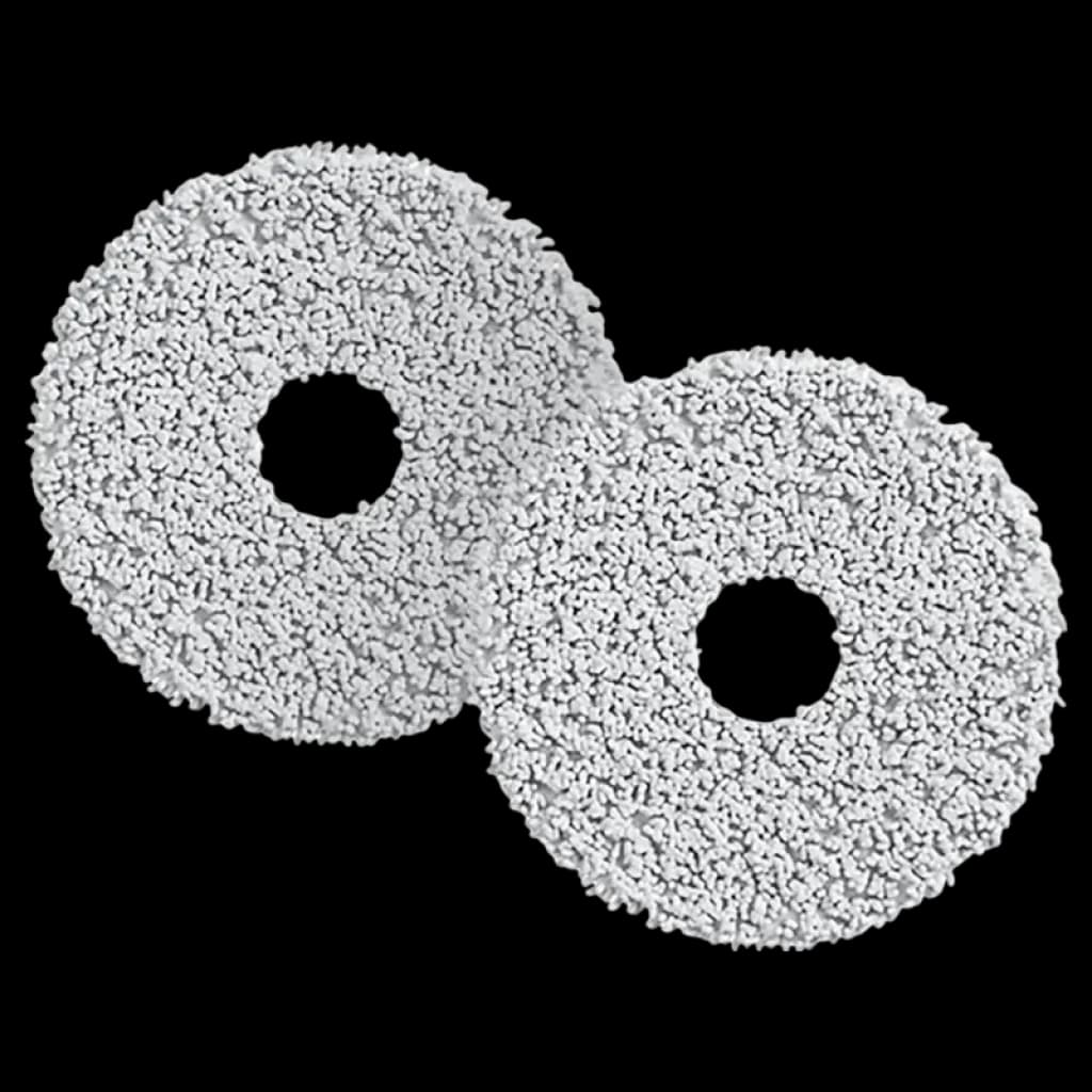 Tampons de nettoyage circulaires gris à texture spongieuse, compatibles avec Xiaomi Robot Vacuum X10+/X20+, lot de 2