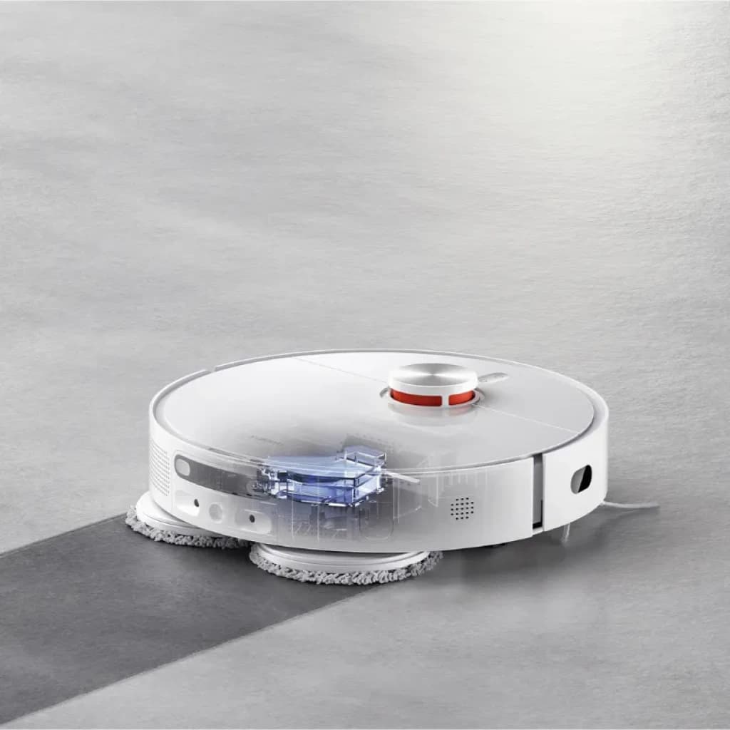 Tampon pour balai à franges Xiaomi Robot Vacuum X10+/X20+ : disques doubles en microfibre gris, ronds
