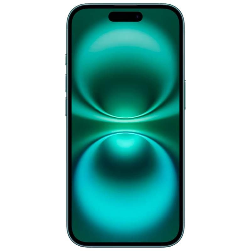 iPhone 16 5G 128 Go Bleu Vert reconditionné excellent état, design aluminium, double appareil photo, écran bord à bord lumineux, coloris variés élégants