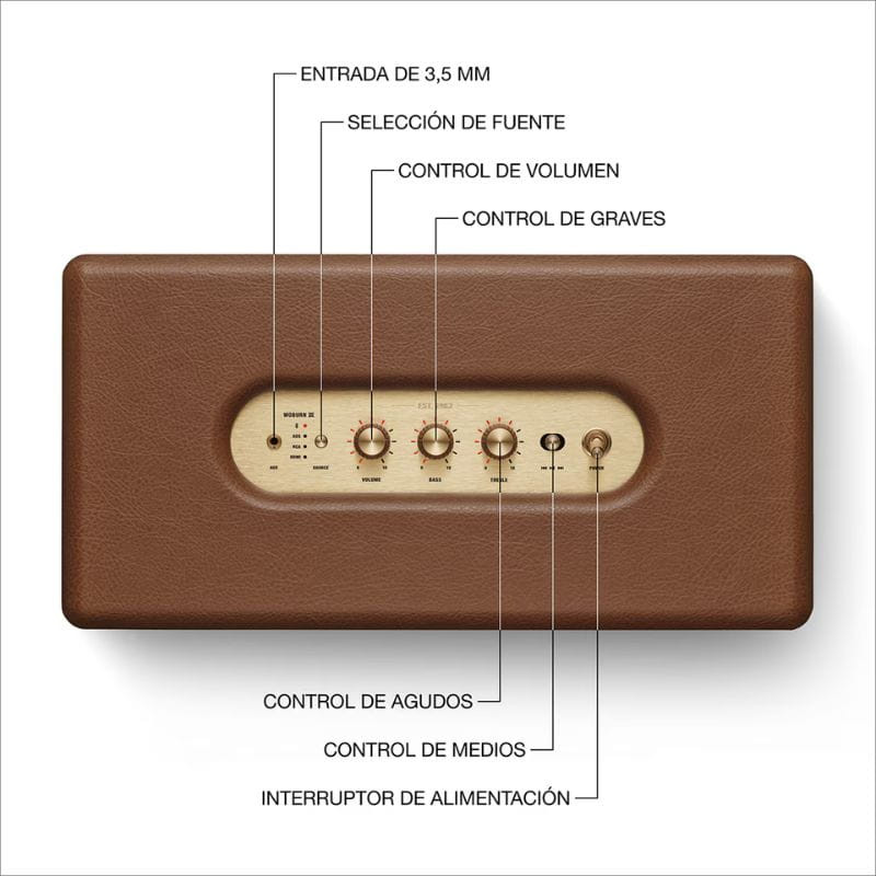 Marshall Woburn III 150W Castanho - Coluna Bluetooth - Item2