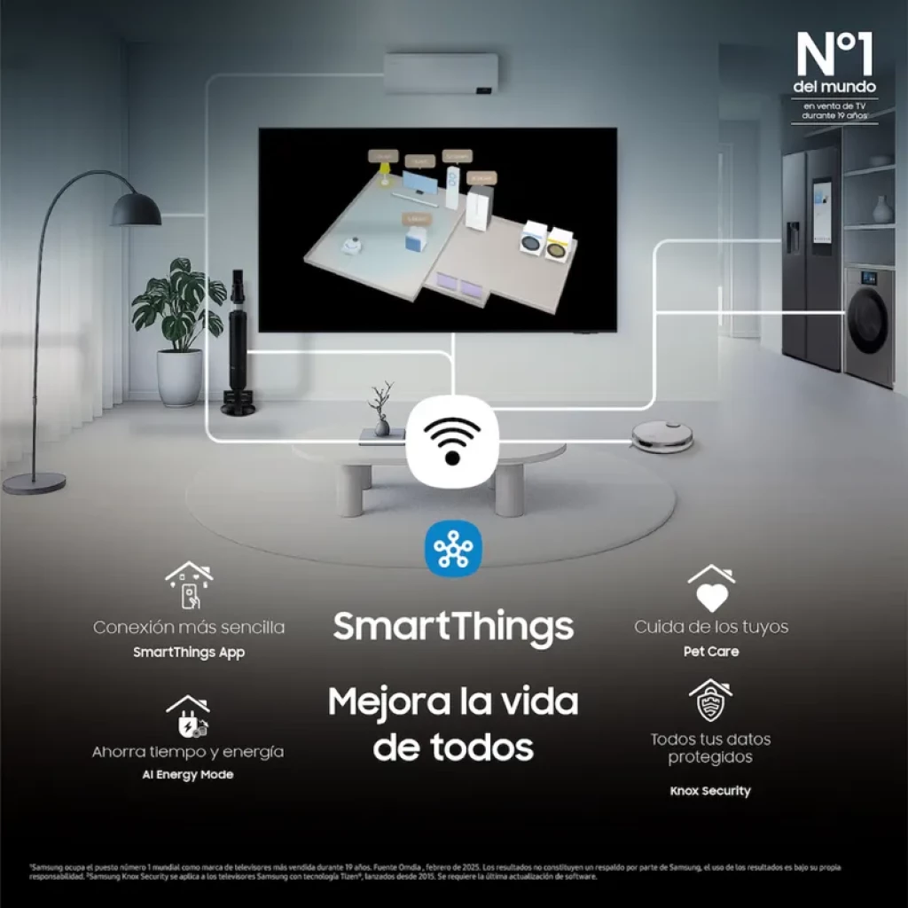 Samsung TQ55Q6FAAUXXC 55 QLED 4K com ecrã fino, cores vivas 100 Quantum Dot, bordas estreitas, pés duplos, selos Vision AI, atualizações 7 anos, modelo 2025 - Item4