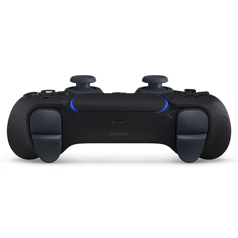 Sony DualSense v3 Midnight Black para PS5, acabamento preto fosco, luzes LED azuis, touchpad central, analógicos simétricos e botões icônicos triangulares - Item3