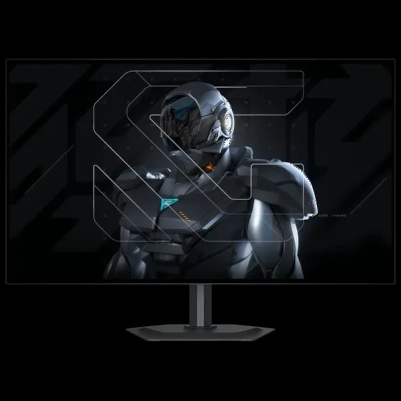 GIGABYTE MO27Q28G 27 OLED QHD com HDR True Black 500; painel ultrafino, pretos profundos e cores vibrantes, base ajustável e molduras finas para gaming