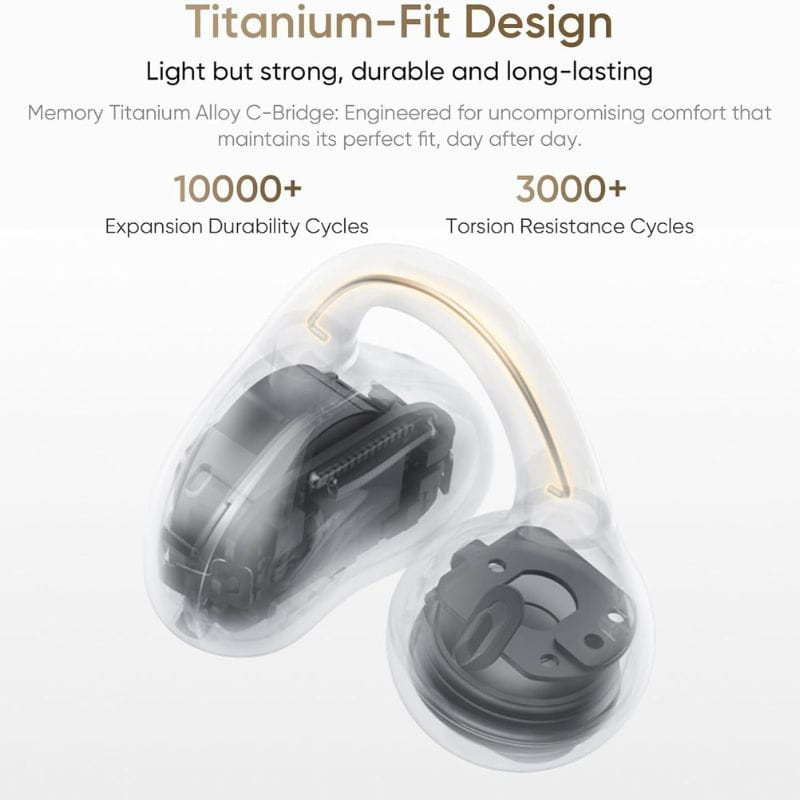 Realme buds OpenWear Clip Preto Redução de ruído com IA - Auriculares Bluetooth - Item8