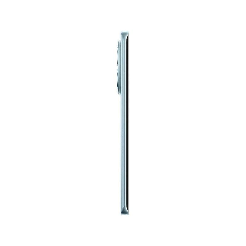Xiaomi Redmi Note 15 5G 8GB/512GB Azul visto de perfil: cuerpo delgado en azul claro, marco metálico y módulo de cámara trasero ligeramente sobresaliente
