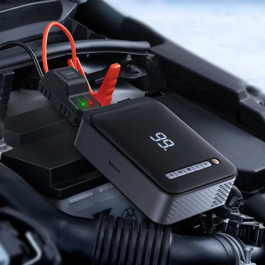 Baseus Super Energy Car Jump Starter, 8000 mAh, 1000 A USB - Power Bank / Arrancador + Compresor 2 en 1 - Ítem9