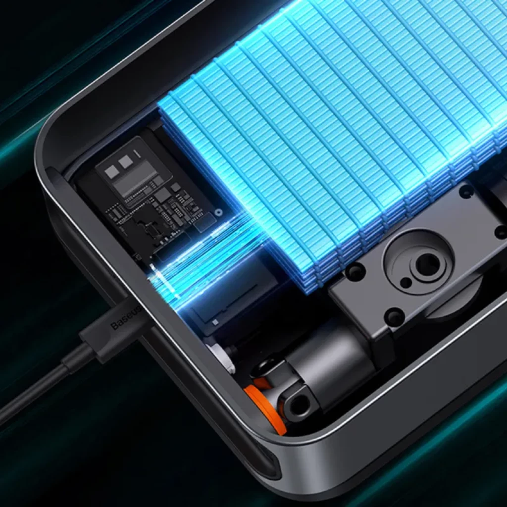 Baseus Super Energy Car Jump Starter, 8000 mAh, 1000 A USB - Power Bank / Arrancador + Compresor 2 en 1 - Ítem10