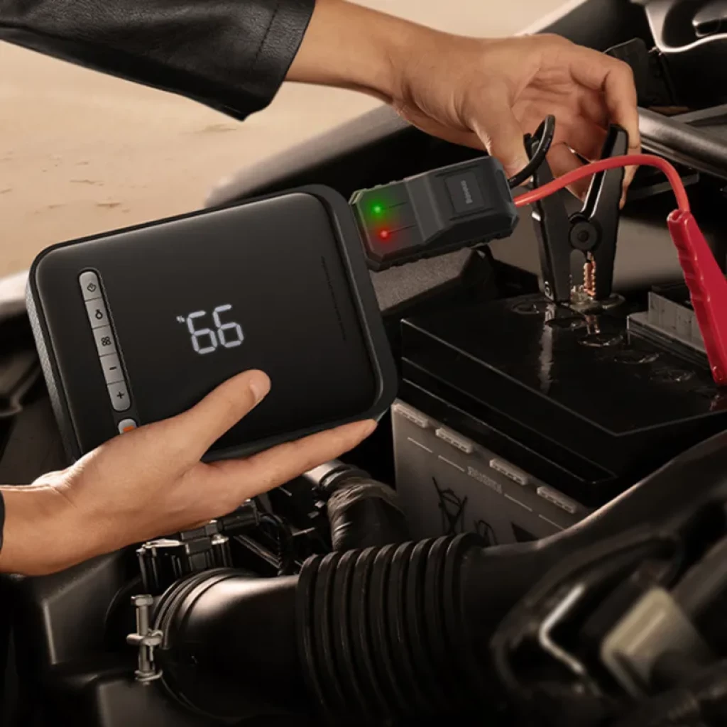 Baseus Super Energy Car Jump Starter, 8000 mAh, 1000 A USB - Power Bank / Arrancador + Compresor 2 en 1 - Ítem7