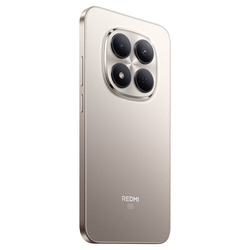 Xiaomi Redmi Note 15 Pro 5G 8GB 256GB Titânio com corpo metálico, bordas retas e módulo quadrado com quatro câmeras grandes na traseira