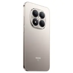 Xiaomi Redmi Note 15 Pro 5G 8GB 256GB Titânio com corpo metálico, bordas retas e módulo quadrado com quatro câmeras grandes na traseira