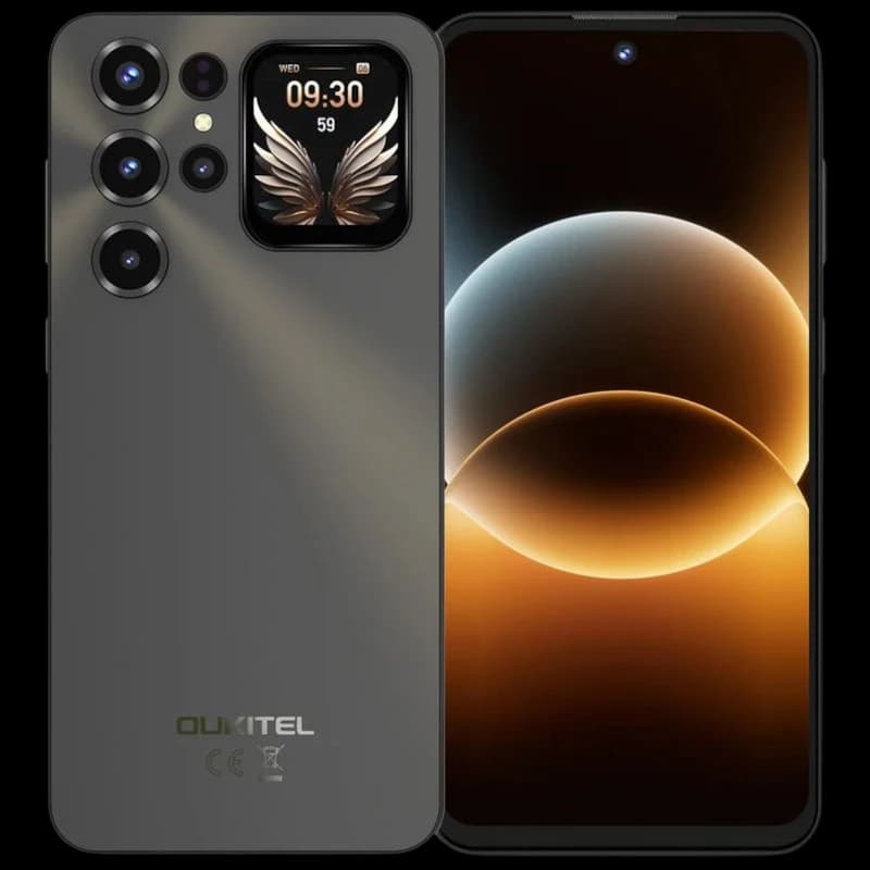 Image avant et arrière de l'Oukitel C68 Plus, avec écran arrière et double caméra 64 MPx