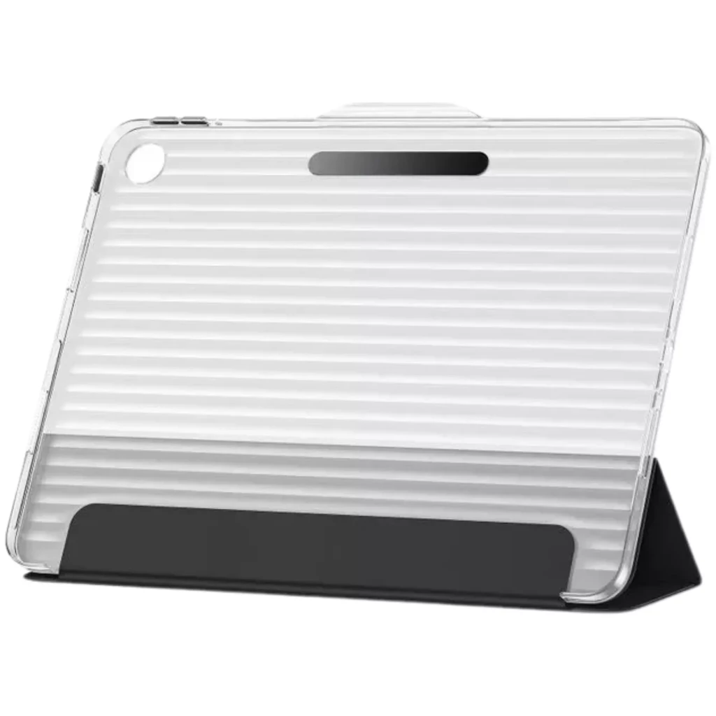 Étui officiel Oneplus Pad Go 2 Noir, coque folio noire à trois volets, finition mate, protection intégrale avec support pliable et logement latéral pour - Ítem1