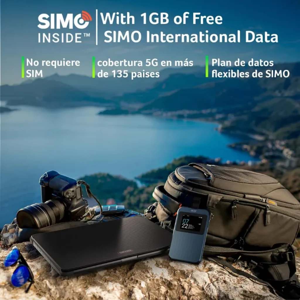 Router móvel 5G Acer Connect Enduro M3 com ecrã tátil e design resistente - Item5