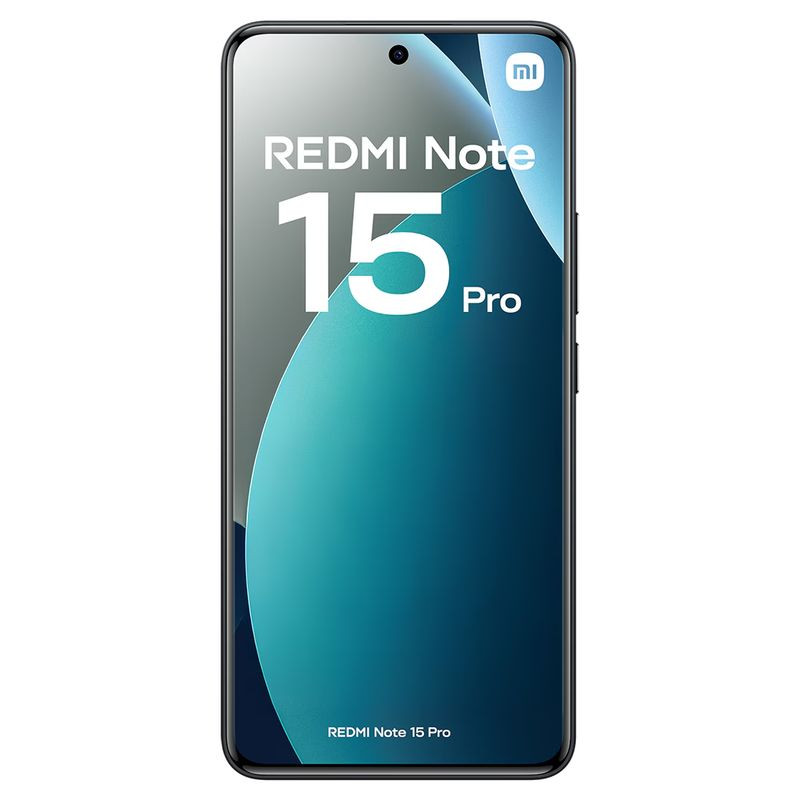 Xiaomi Redmi Note 15 Pro 4G 8GB/256GB Negro con pantalla perforada centrada, módulo triple trasero en isla circular, acabado mate y bordes rectos elegantes - Ítem1