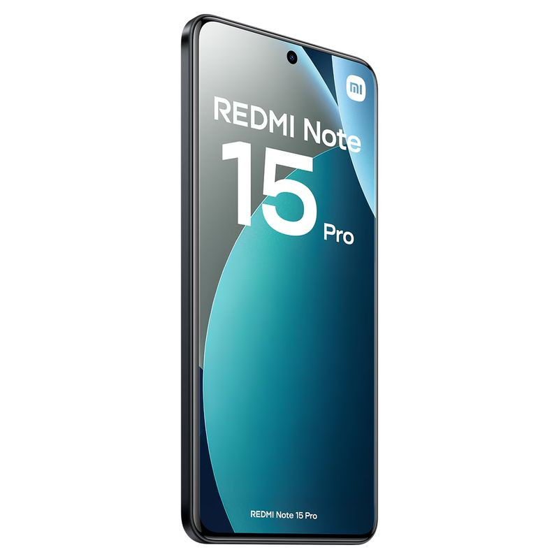 Xiaomi Redmi Note 15 Pro 4G 8GB/256GB Negro con pantalla perforada centrada, módulo triple trasero en isla circular, acabado mate y bordes rectos elegantes - Ítem3