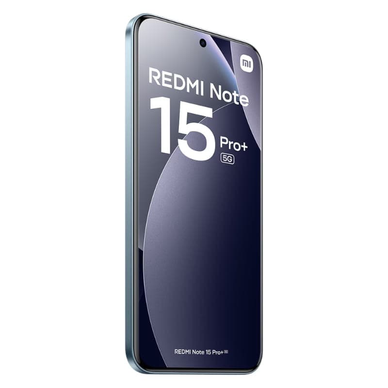 Xiaomi Redmi Note 15 Pro+ bleu 8Go/256Go avec grand écran bord à bord, poinçon central, bords fins et finition métallique élégante 5G