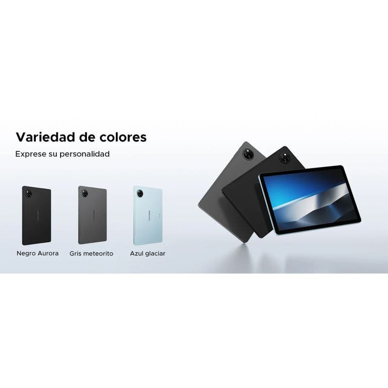 Doogee Tab A9 Pro+ 11 pouces WiFi Bleu avec grand écran bord à bord, dos bleu glacé, module photo circulaire, bords fins et design élégant premium
