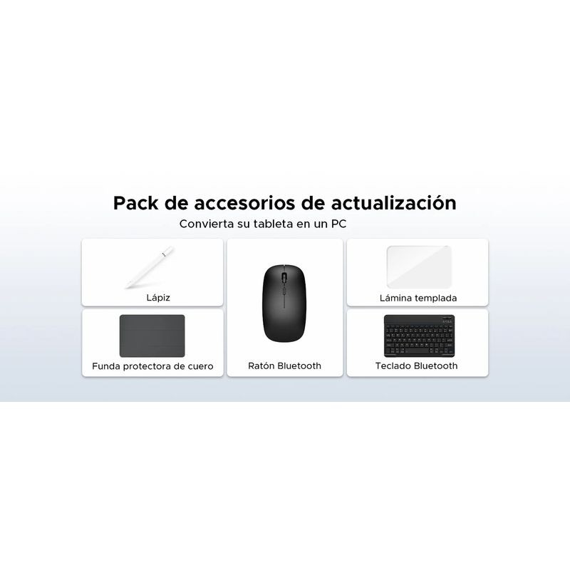 Doogee Tab A9 Pro+ 11 pulgadas azul con pantalla amplia, cámara trasera circular, biseles finos y kit VIP con teclado, lápiz, funda, mouse, cargador y - Ítem8