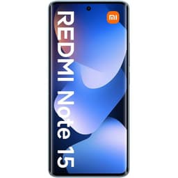 Xiaomi Redmi Note 15 4G 8GB/256GB Azul con pantalla casi sin bordes, cámara frontal en perforación central y diseño elegante en tonos azules y morados