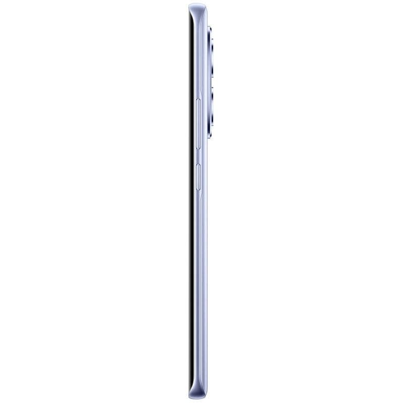 Xiaomi Redmi Note 15 4G 8Go 256Go Lilas vu de profil, châssis fin lilas, boutons latéraux et module photo arrière proéminent