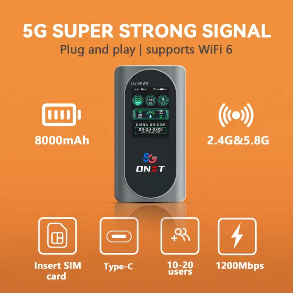 M2D 5G 600 Mbps 8000 mAh Wifi6 - Routeur portable - Ítem3