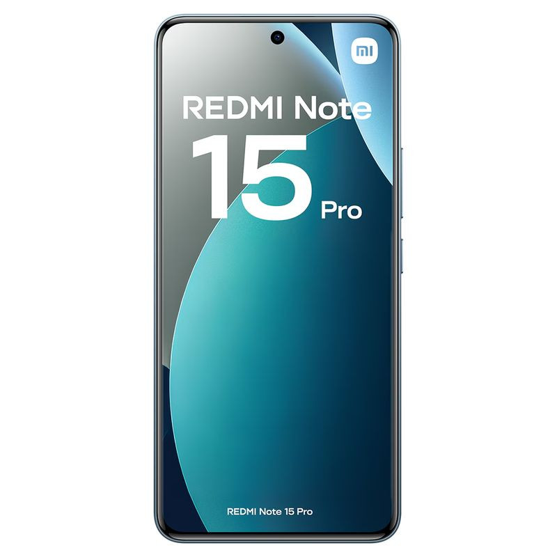 Xiaomi Redmi Note 15 Pro 4G azul com tela ampla de bordas finas, câmera traseira quádrupla em módulo circular e acabamento metálico elegante - Item1