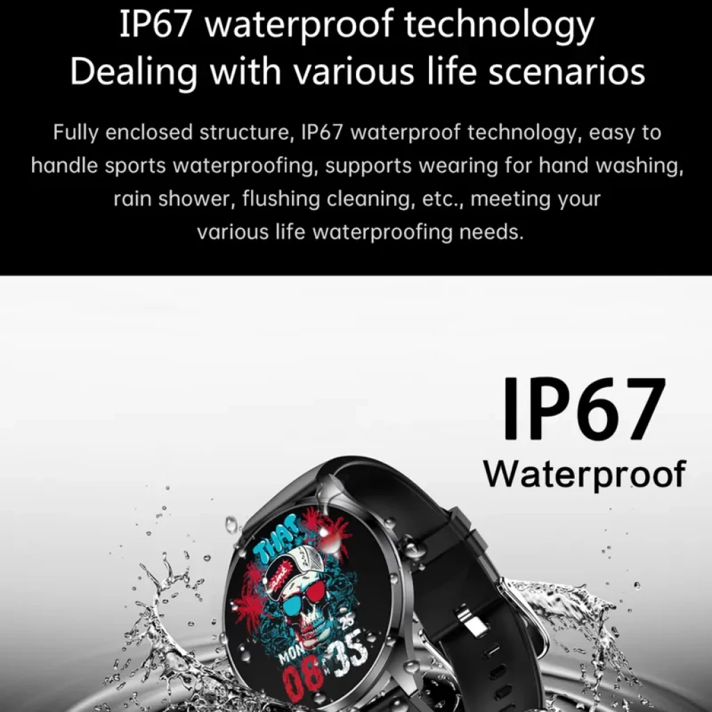 TN99 Smartwatch com pulseira milanesa prateada/preta - Item1