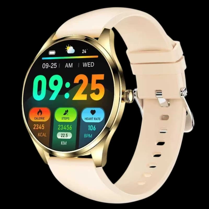TN99 Smartwatch com pulseira de silicone Dourado