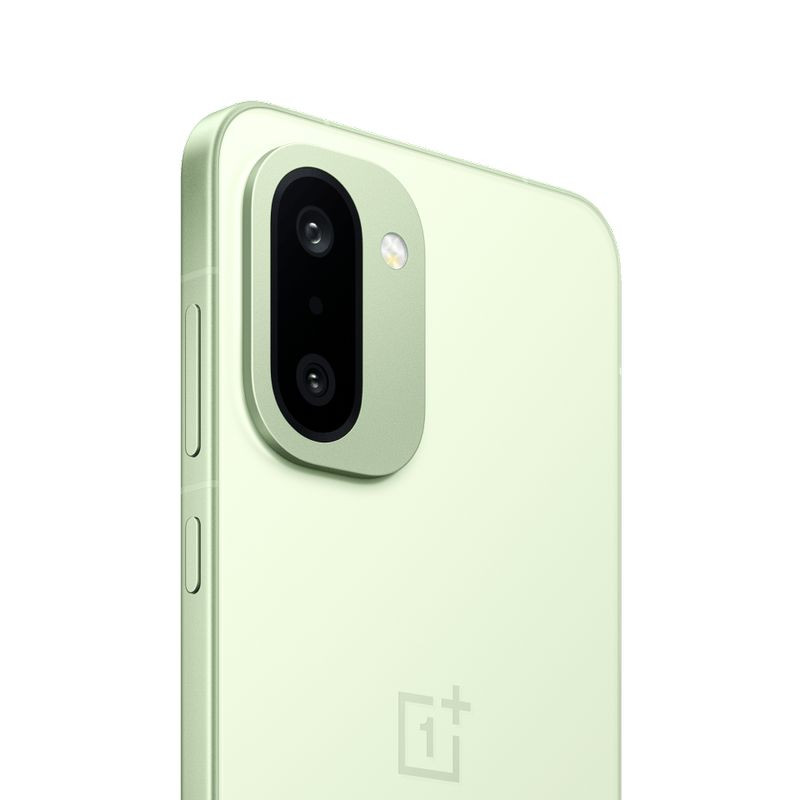 Oneplus 15R 5G 12GB/256GB Verde com tela ampla perfurada central, bordas finas, traseira verde fosca e módulo de câmera dupla vertical com flash - Item8
