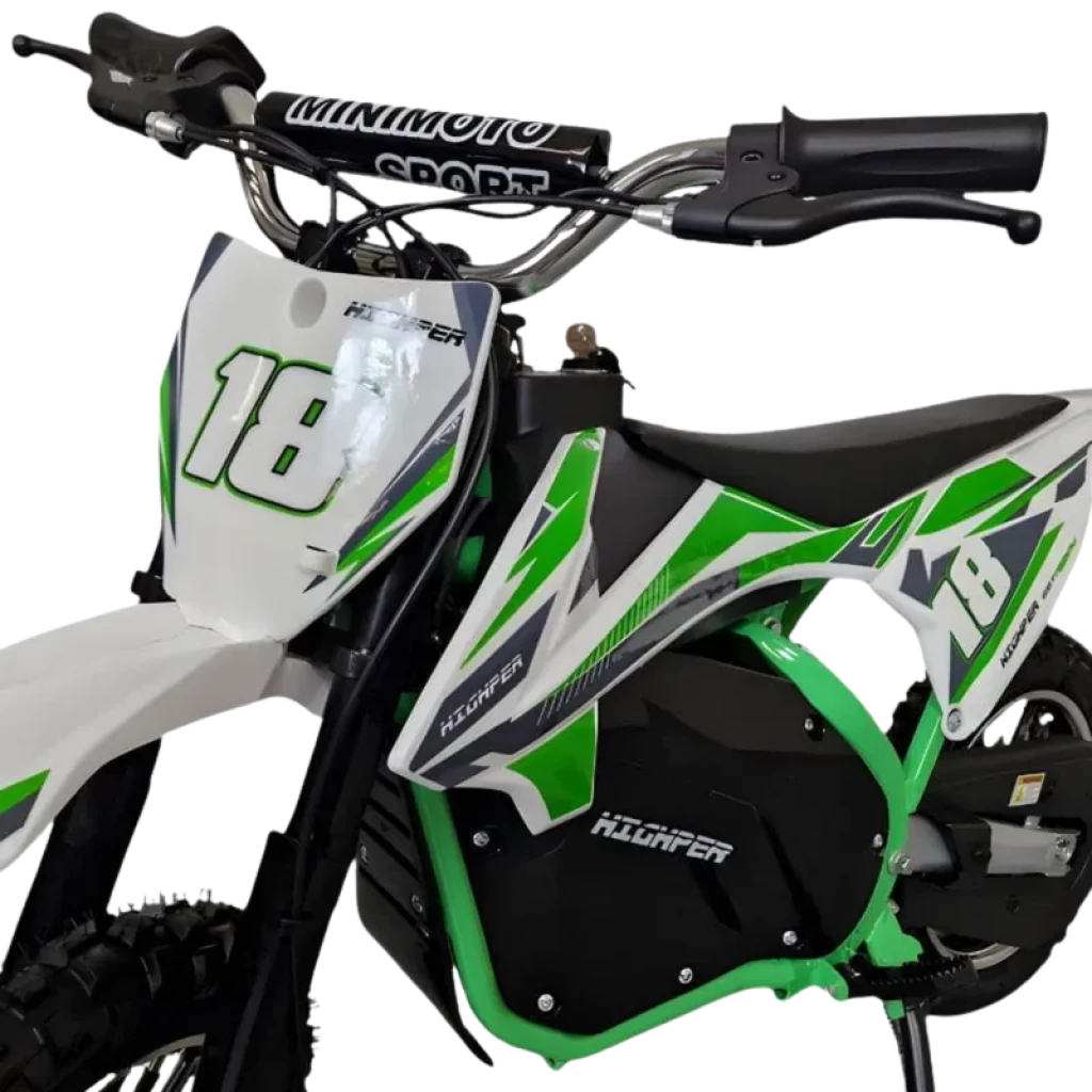Moto de Cross 36V Verde - Moto elétrica para crianças - Item4