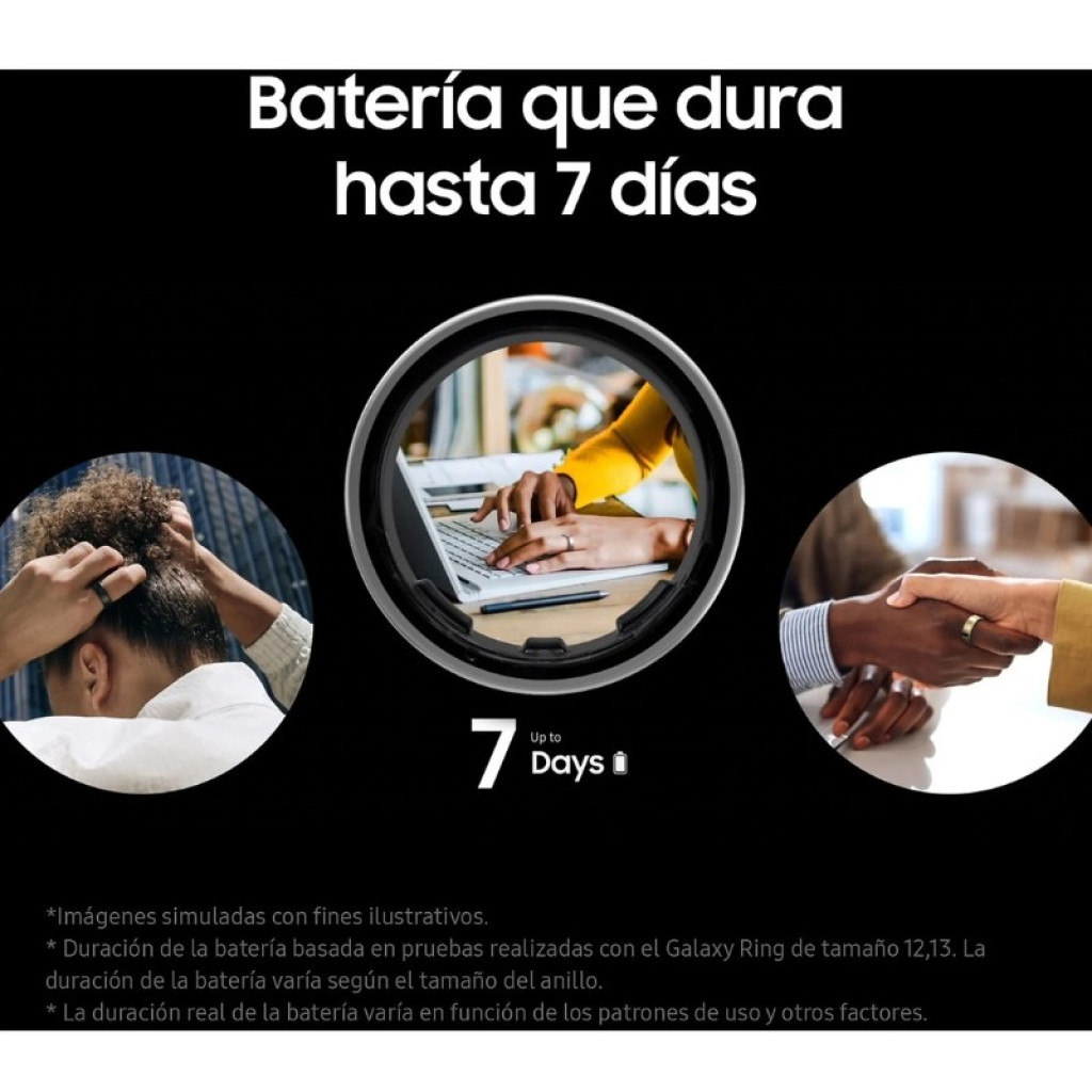 Samsung Galaxy Ring Tamaño 6 Negro Titanio - Anillo Inteligente - Ítem3