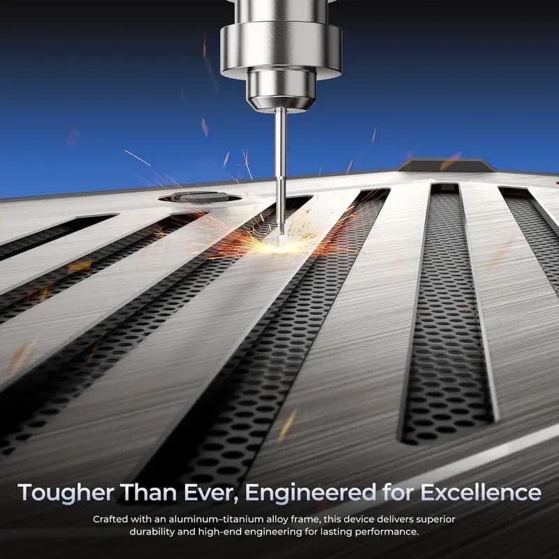 Oukitel RT10 Industry 512 Go 5G 12 Go RAM avec lecteur codes-barres, châssis alliage aluminium-titane, usinage de précision, robustesse et durabilité