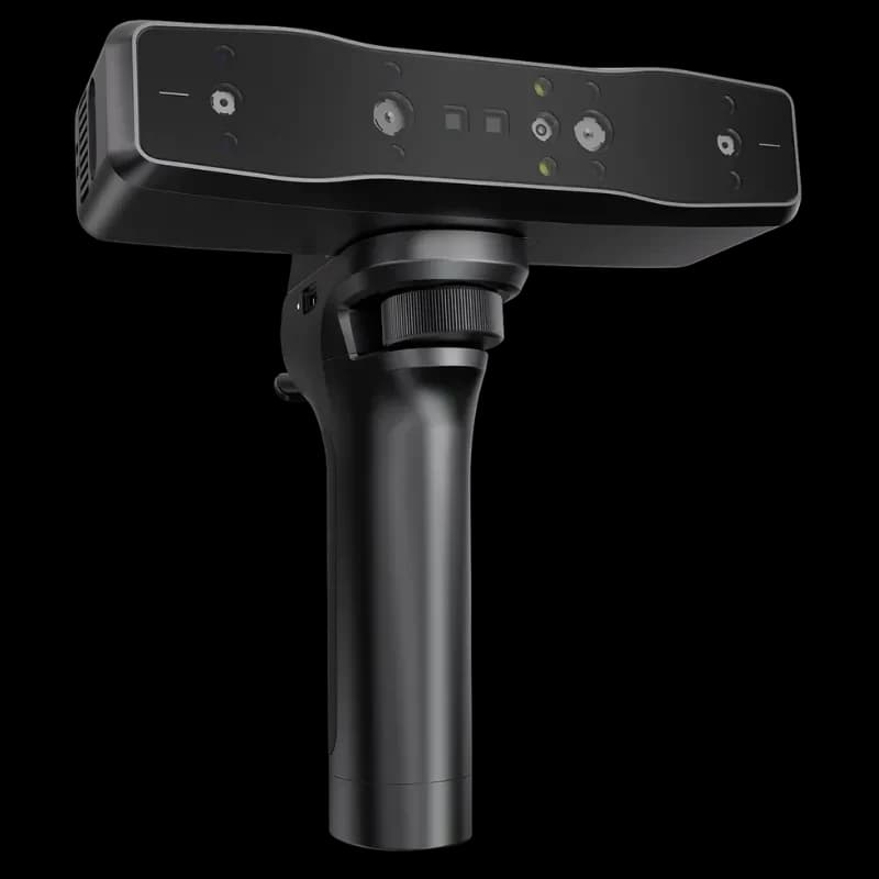 Escaner Creality Otter Lite/Babic scanner 3D portable noir, barre frontale avec multiples capteurs et caméras, poignée ergonomique, design compact et