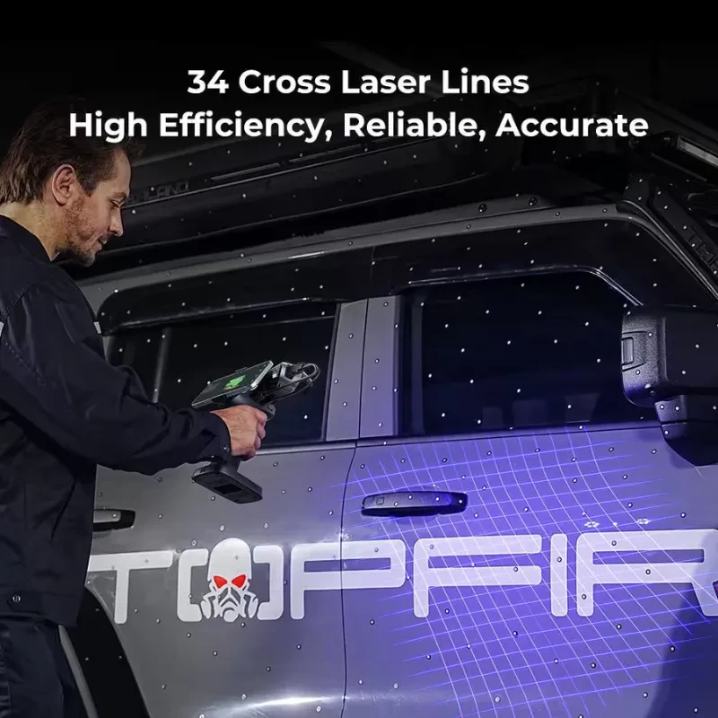 Creality RaptorX - Scanner 3D portable avec 41 lignes laser bleues et lumière structurée NIR - Ítem4