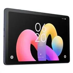 TCL TAB 10L Gen 4 con pantalla IPS 10.1, biseles delgados y cuerpo delgado en gris; interfaz Android 15 visible y cámara frontal centrada. 128GB y 4GB RAM